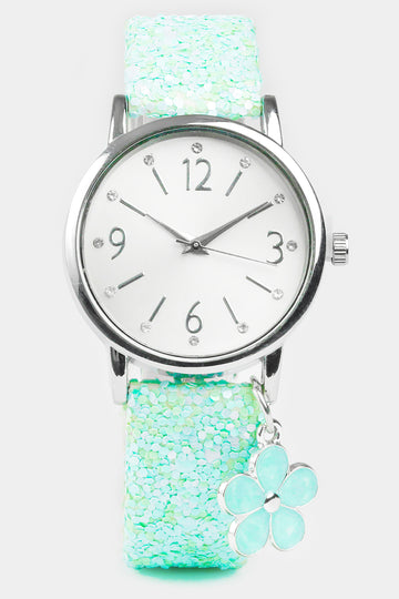 Flower Watch Aqua