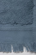 Fringed Guest Towel Blue (1)