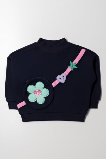 High Neck Tracktop Navy