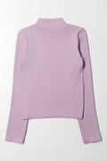 High Neck Seamless Top Lilac (2)