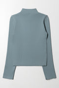 High Neck Seamless Top Blue (2)