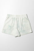 Pull On Shorts Tie Tye Misty Sage