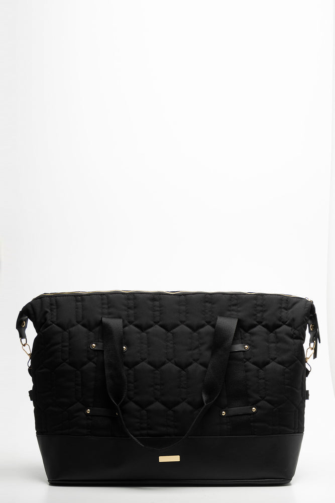 Travel Bag With Cosmetics Bag Set Black (1)