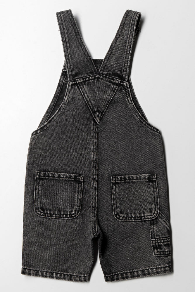 Short Dungaree Dark Grey (2)