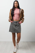 Denim Skirt Black