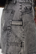Denim Skirt Black (4)