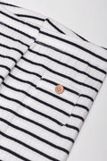 Rib Stripe Leggings Black And White (1)