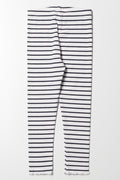 Rib Stripe Leggings Black And White (3)