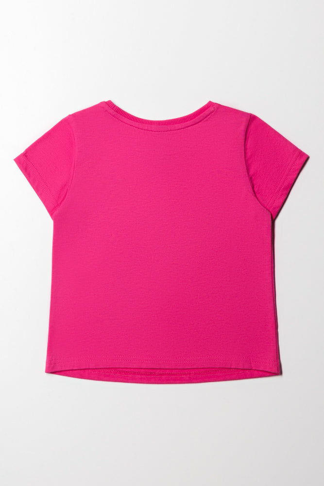 Sunny Days Short Sleeve T-Shirt Bright Pink (2)