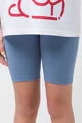 Seamless Cycle Shorts Blue (1)