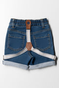 Styled Denim Braced Shorts Indigo Wash (3)