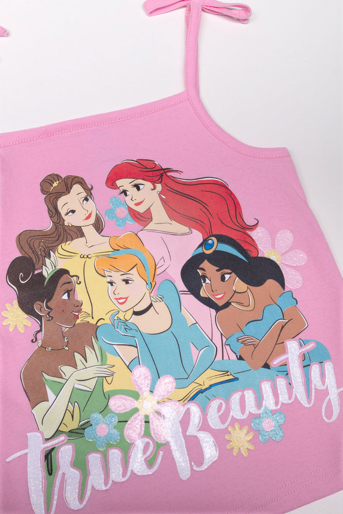 Disney Princess 2 Pack   Tshirt Pink (2)