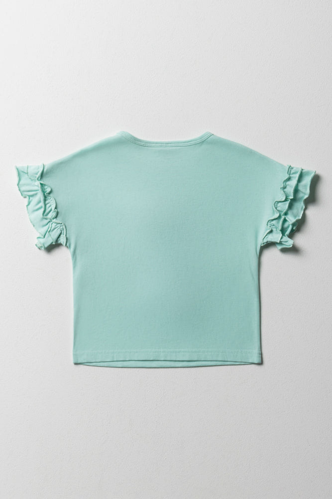 Tucan Bird 3D Knit Top Light Blue (3)