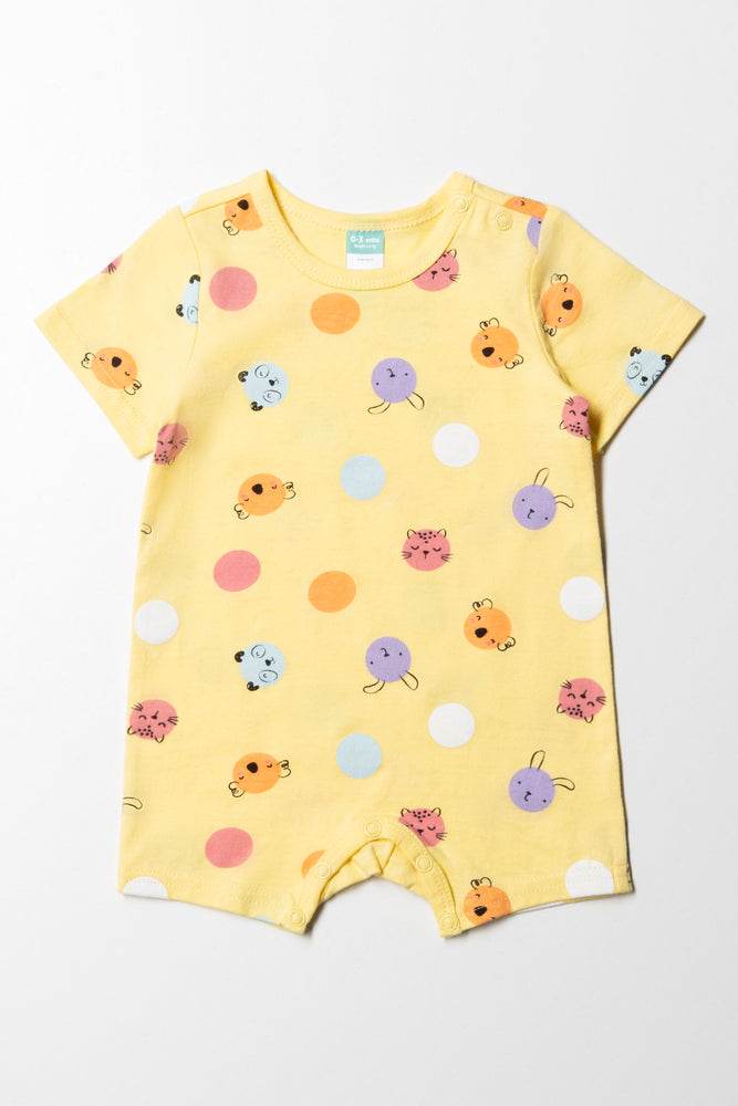 Spot Basic Romper Girl Yellow