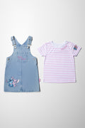 Stitch Pinafore Set Light Wash (5)