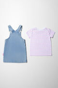 Stitch Pinafore Set Light Wash (6)