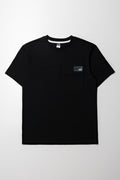 Style Pocket  Print T-Shirt Black