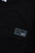 Style Pocket  Print T-Shirt Black (1)