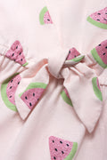 Watermelon Sleeveless Knit Dress  Tie Light Pink (1)