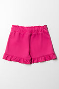 Unbrused Frilled Short Cerise (2)