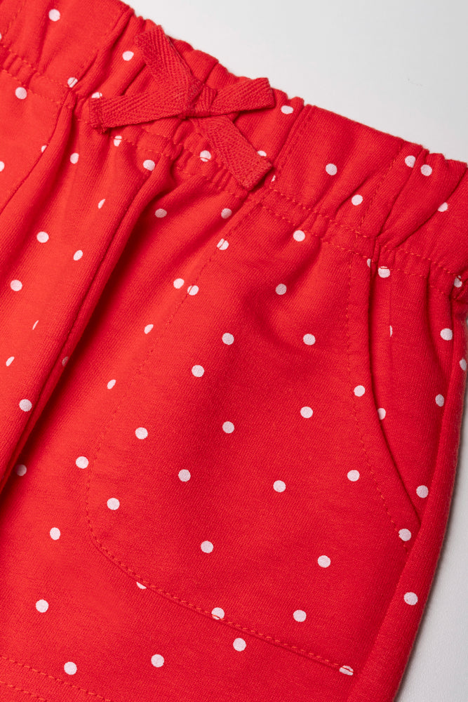 Shorts With Pocket Red