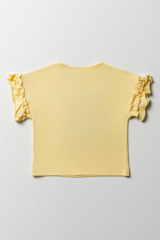 Radiant Sun 3D Knit Top Yellow (3)