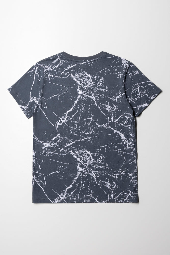 Printed T-Shirt Charcoal (2)