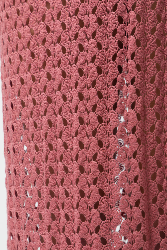 Crochet Wrap Skirt Pink (4)