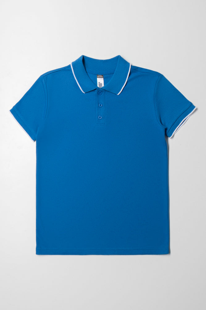 Short Sleeve Golfer Blue