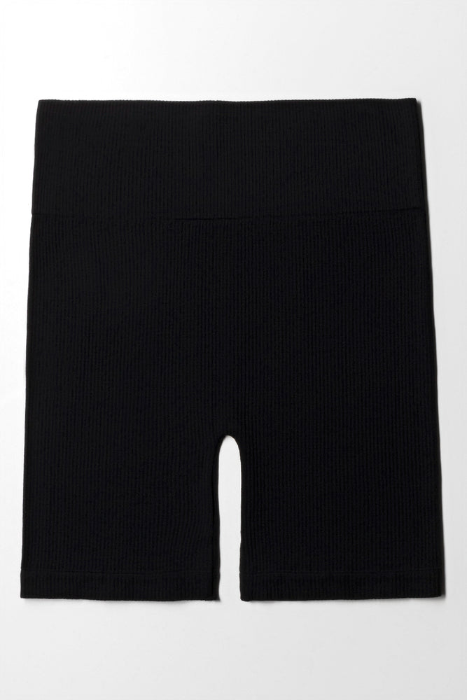 Seam-free Cycle Shorts Black