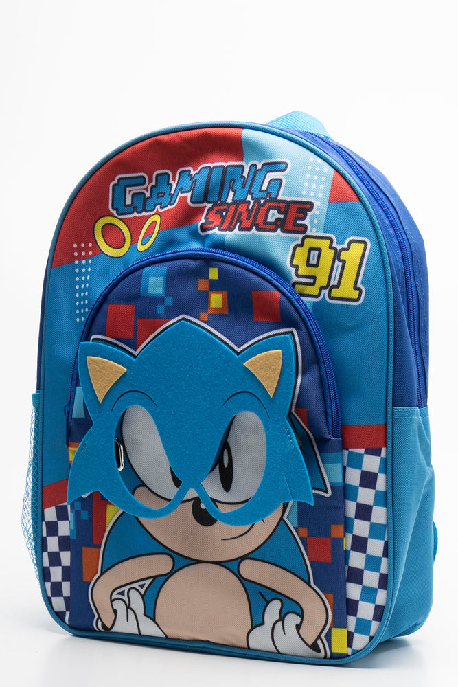 Sonic 3D Mask Back Pack Blue