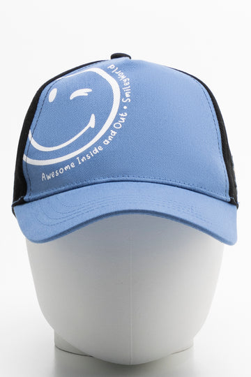 SmileyWorld Peak Cap Black And Blue