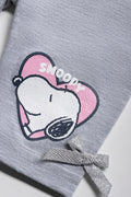 Snoopy 2 Pack Legging Grey & Pink (1)