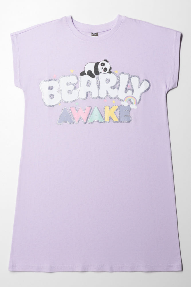 Sleepshirt Bear Lilac