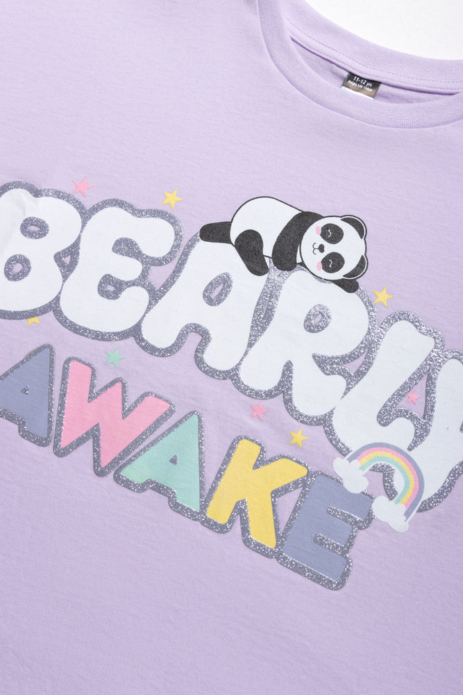 Sleepshirt Bear Lilac