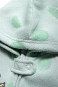 Giraffe Microfleece Baby-grow Green (1)