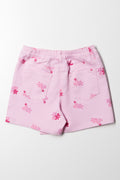 Denim Skorts Pink (3)