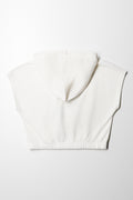 Snoopy Sleeveless  Hoody Fleece White (2)