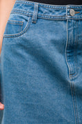 A-Line Denim Skirt Mid Blue (4)