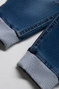 Rib Cuff Denim Dark Blue (2)