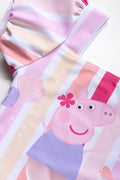 Stripe Peppa Pig Puff Sleeve Tutu Swimsuit Multi (1)