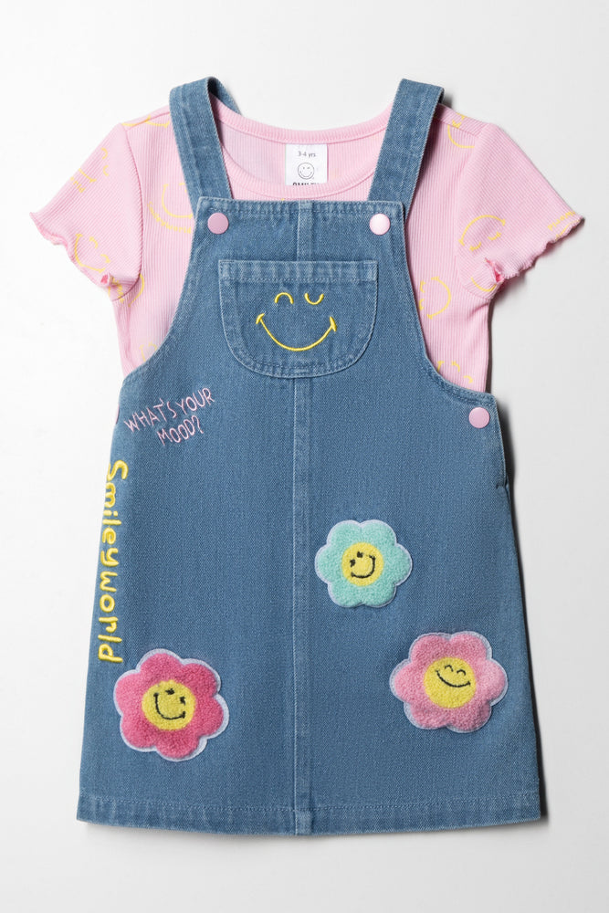 SmileyWorld Pinafore Set Blue