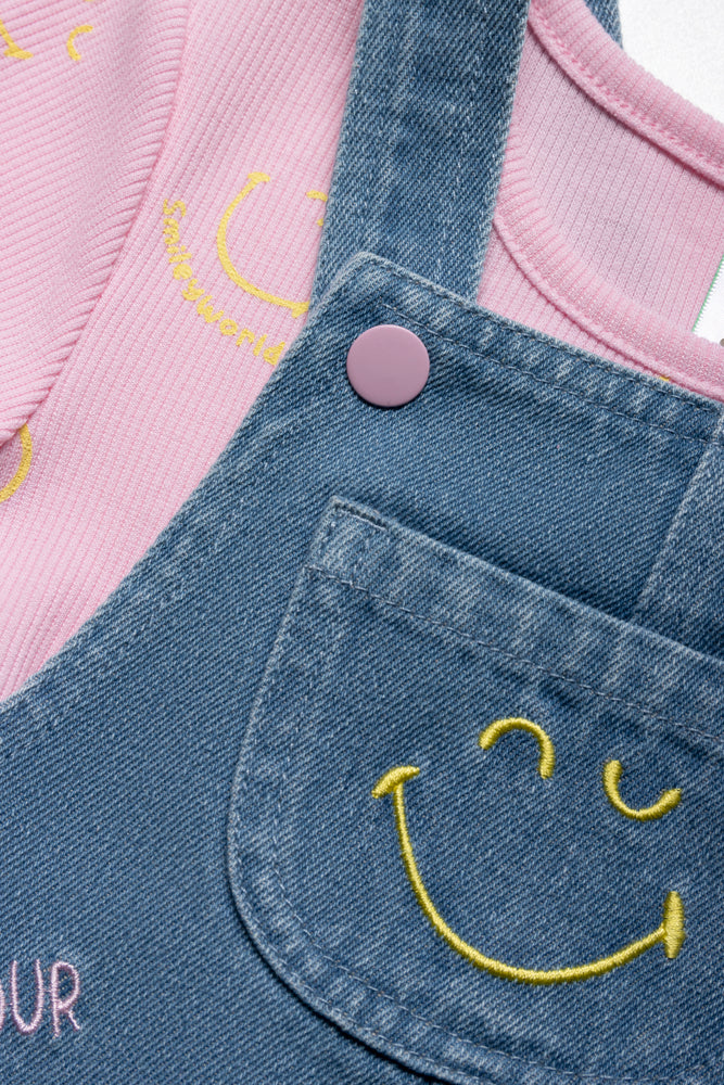 SmileyWorld Pinafore Set Blue