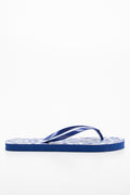 Damask Print Flip Flop Blue (1)