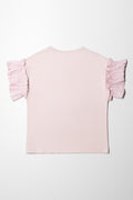 Basket Flower 3D Knit Top Light Pink (2)