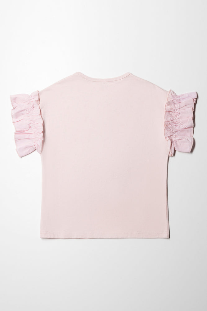 Basket Flower 3D Knit Top Light Pink (2)