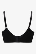2 Pack Small Lace Trim Padded Wire free Bra Black & Natural (3)