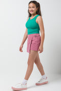 Side Buckle Skort Rose Pink (2)