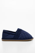 Quilted Slipper Navy (1)