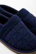 Quilted Slipper Navy (2)